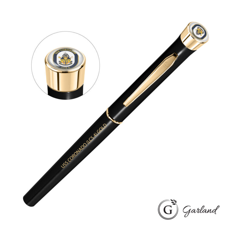 Garland®-Color-Custom-Rollerball-Pen-Gold-Accent-GAR105-RGC Garland® Color Custom Rollerball Pen - Gold Accent