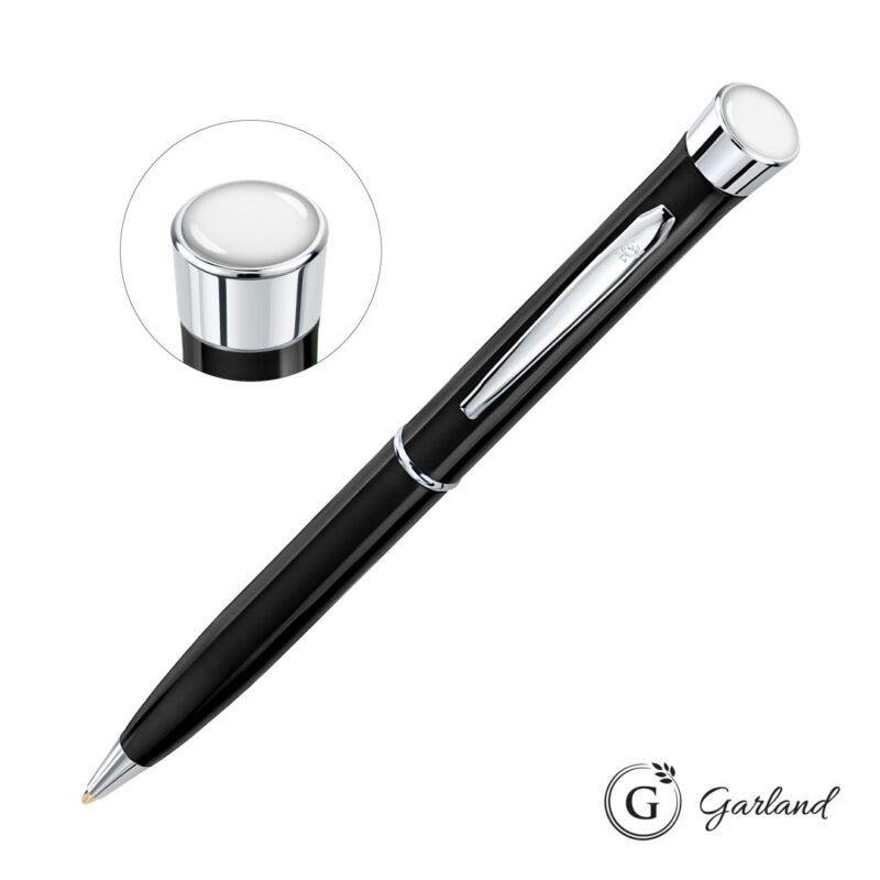 Garland® Color Custom Twist Ballpoint Pen - Chrome Accent - 7