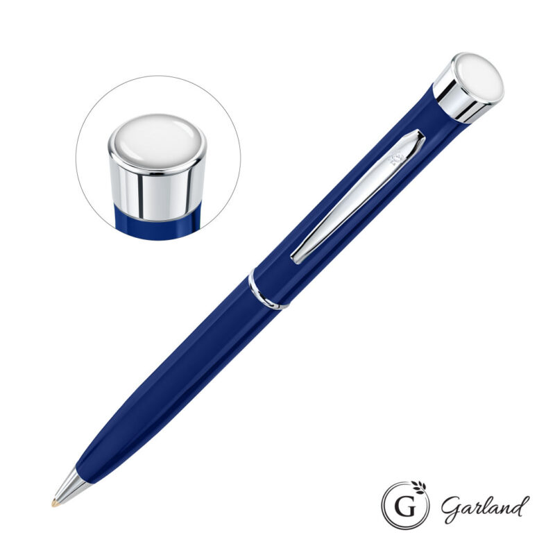Garland® Color Custom Twist Ballpoint Pen - Chrome Accent - 8