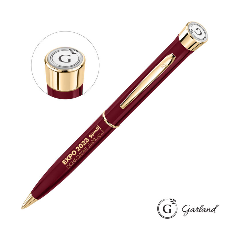 Garland® Color Twist Ballpoint Pen - Gold Accent - 3