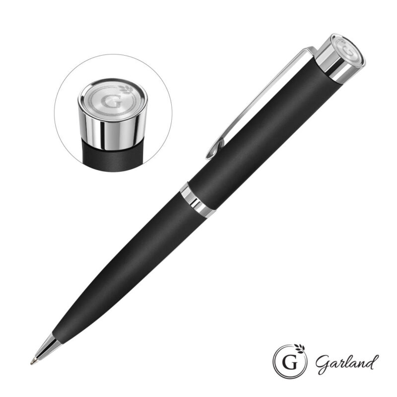 Garland® Executive Color Emblem Ballpoint Pen - Chrome - 3