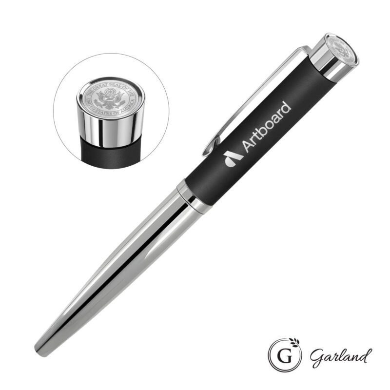 Garland® Executive Cust Emblem Monogram Rollerball Chrome - 2