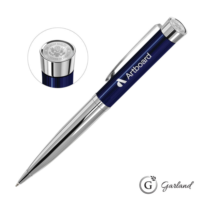 Garland® Executive Custom Emblem Monogram Twist Pen - Chrome - 3