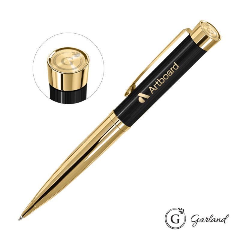 Garland®-Executive-Emblem-Monogram-Twist-Pen-Gold-GAR107-BGE Garland® Executive Emblem Monogram Twist Pen - Gold