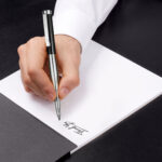 Garland® Executive Monogram Empire Felt Tip Pen - Chrome - 3