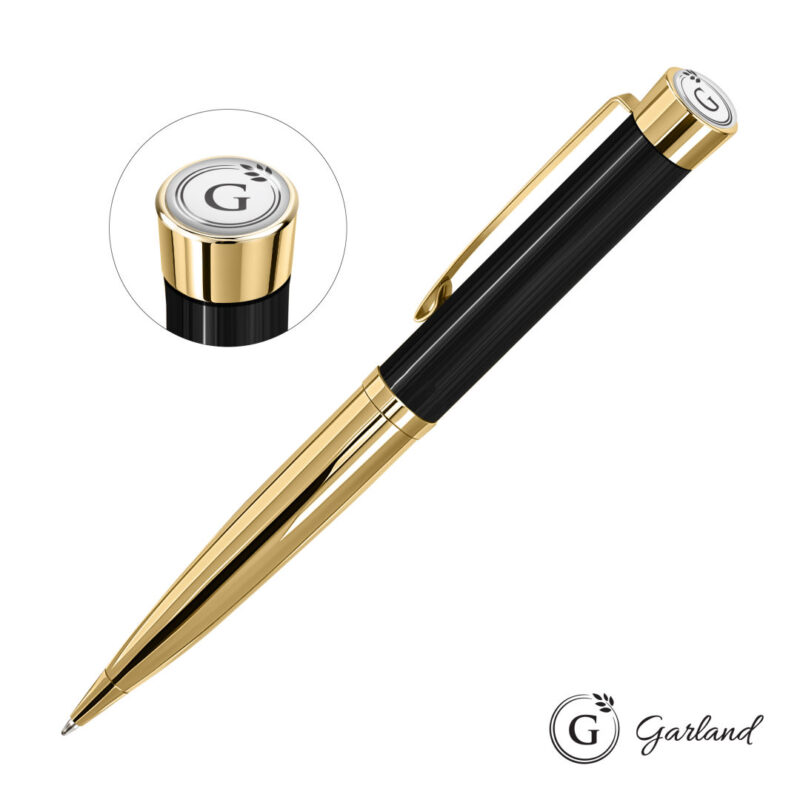 Garland® Executive Monogram Twist Ballpoint Pen - Gold - 4