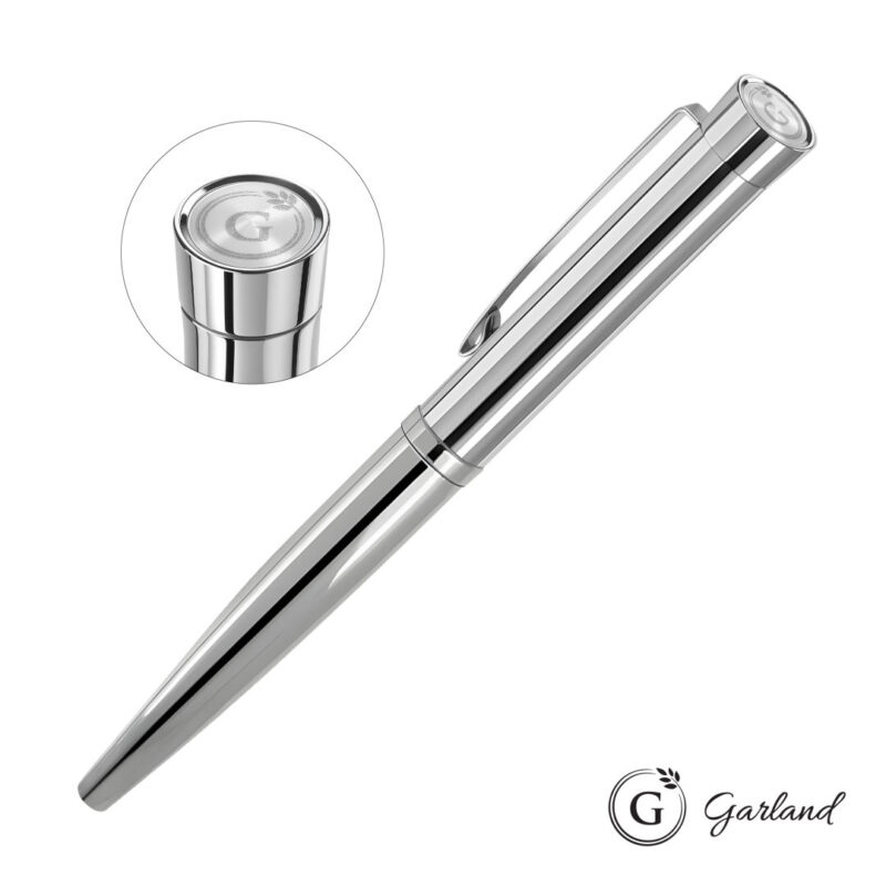 Garland® Executive Signature Emblem Rollerball Pen - Chrome - 3