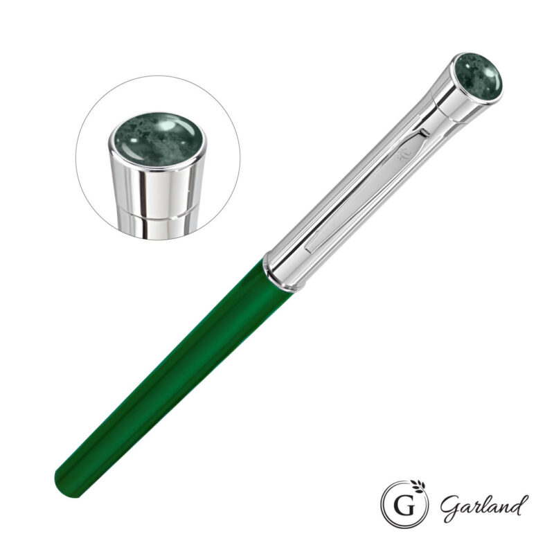 Garland® Monogram Aura Rollerball Pen - Chrome - 8