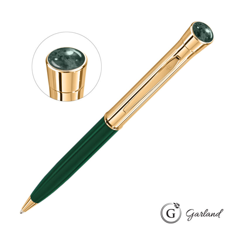 Garland® Monogram Aura Twist Ballpoint Pen - Gold - 8