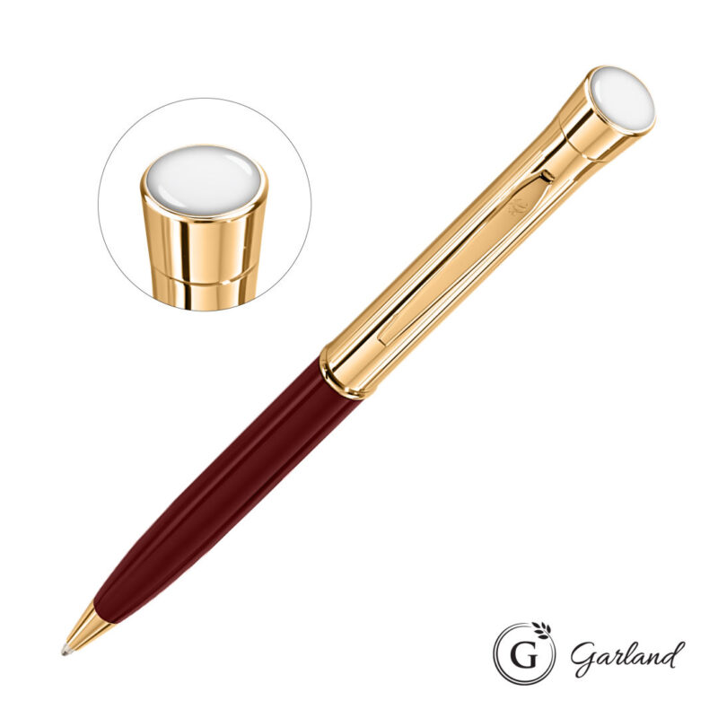 Garland® Monogram Custom Twist Ballpoint Pen - Gold - 7