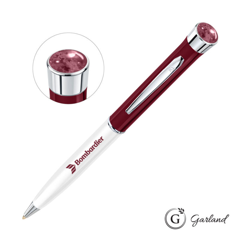Garland® Patriot Aura Ballpoint Twist Pen - Chrome Accent - 3