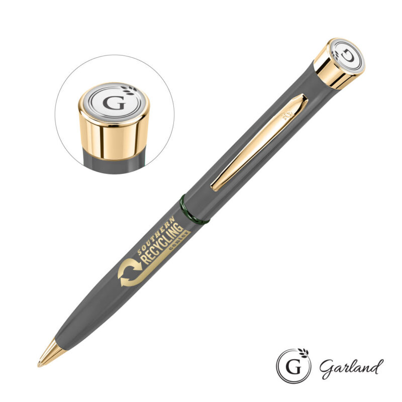 Garland® Recycled Ballpoint Twist Pen - Gold Accent - 4