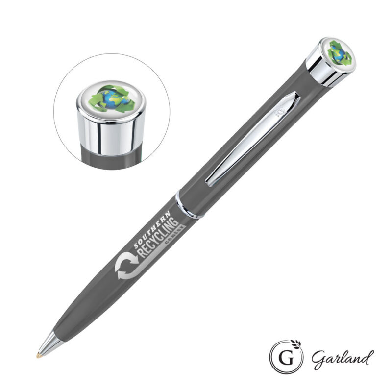 Garland® Recycled Custom Ballpoint Twist Pen - Chrome Accent - 3