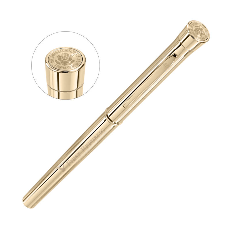 Garland®-Signature-Custom-Emblem-Rollerball-Pen-Gold-GAR102-RGM Garland® Signature Custom Emblem Rollerball Pen - Gold