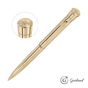 Garland® Signature Custom Emblem Twist Ballpoint Pen - Gold