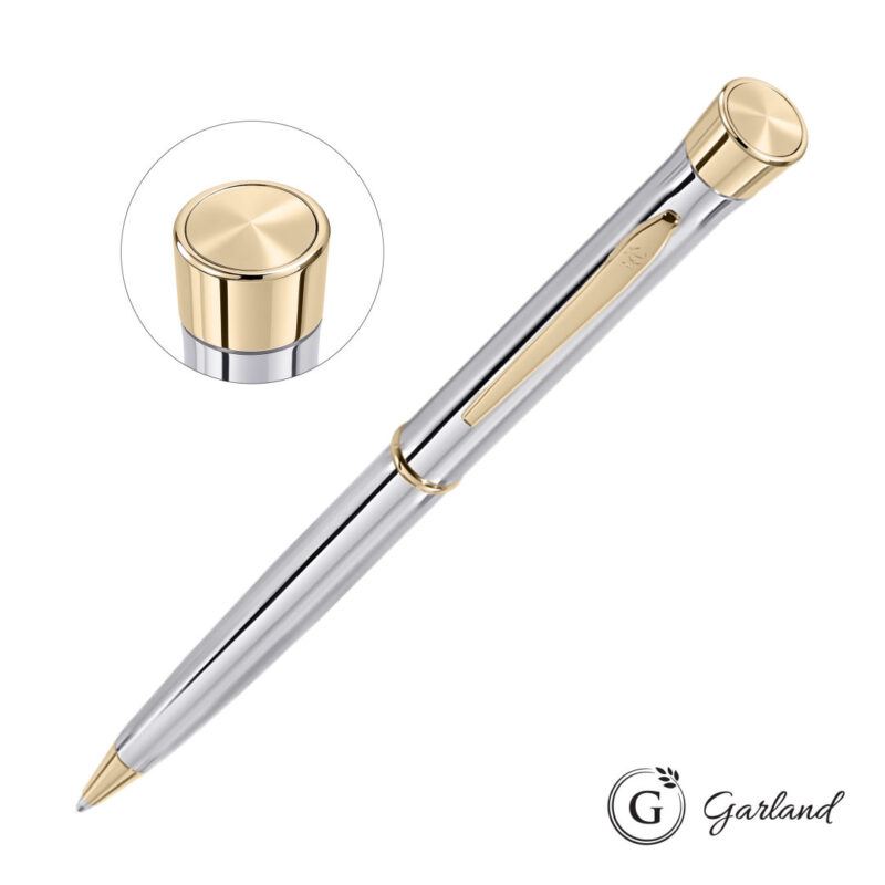Garland® Signature Custom Emblem Twist Pen - Chrome - 3