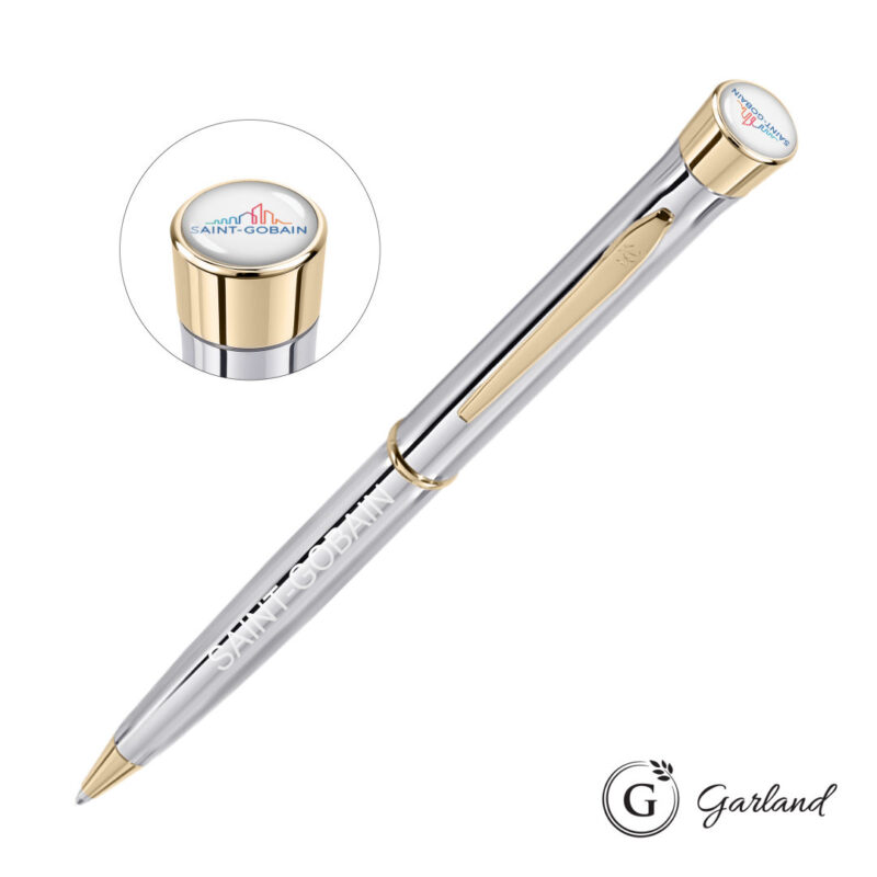 Garland® Signature Custom Twist Ballpoint Pen - Chrome - 2