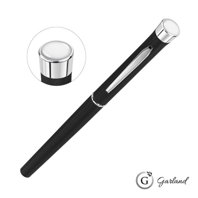 Garland® Tactical Custom Textured Rollerball Pen - Chrome - 4